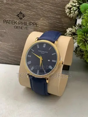 Men Patek Philippe Leather Watch