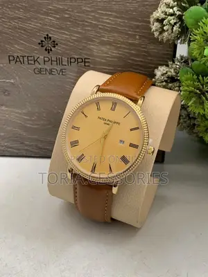 Men Patek Philippe Leather Watch