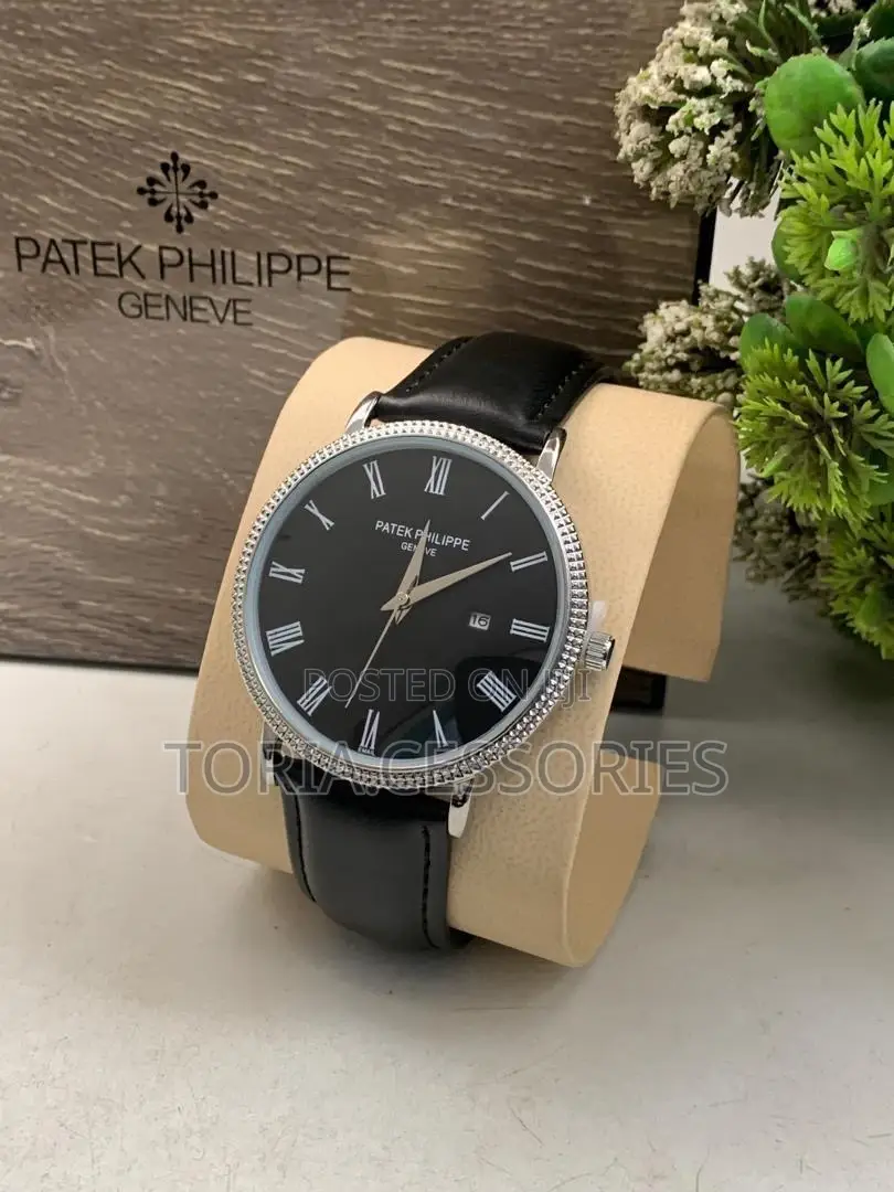 Men Patek Philippe Leather Watch