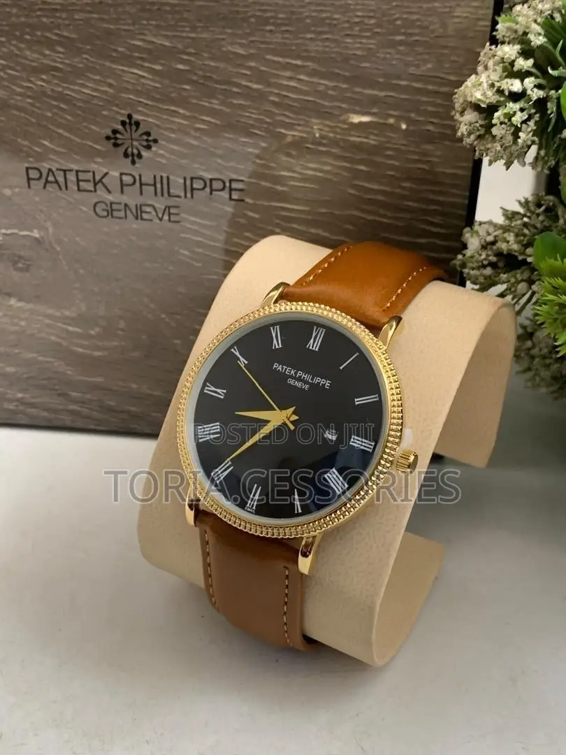 Men Patek Philippe Leather Watch