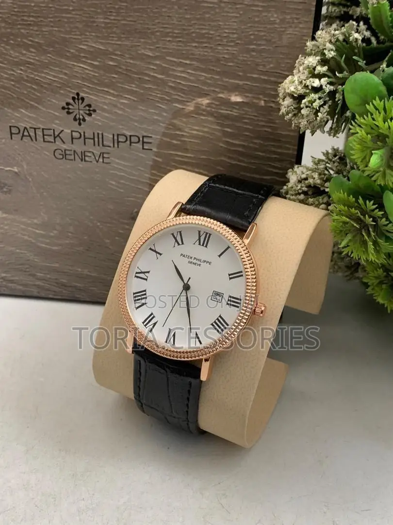 Men Patek Philippe Leather Watch