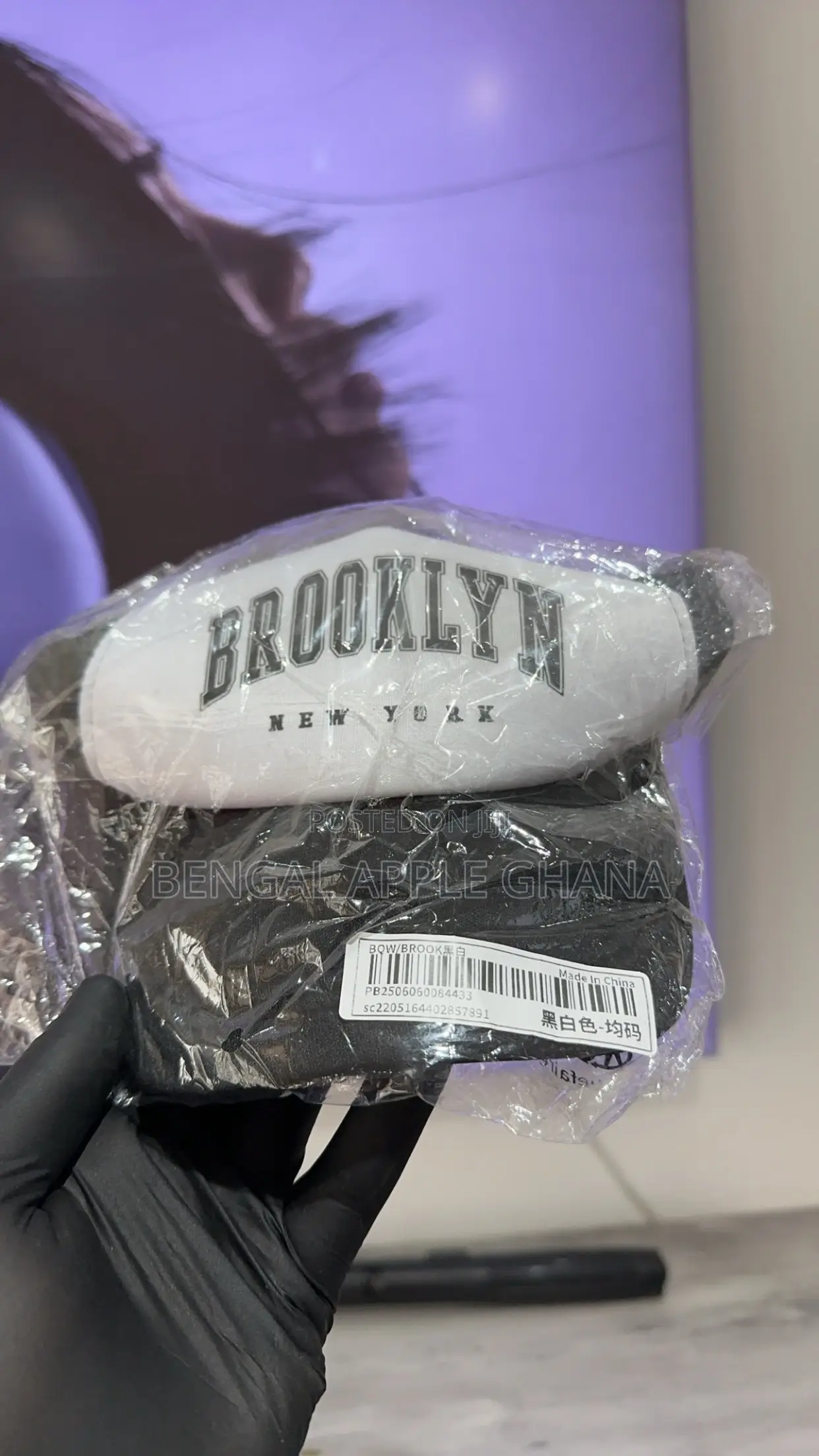 Black and White Brand New Brooklyn Cap