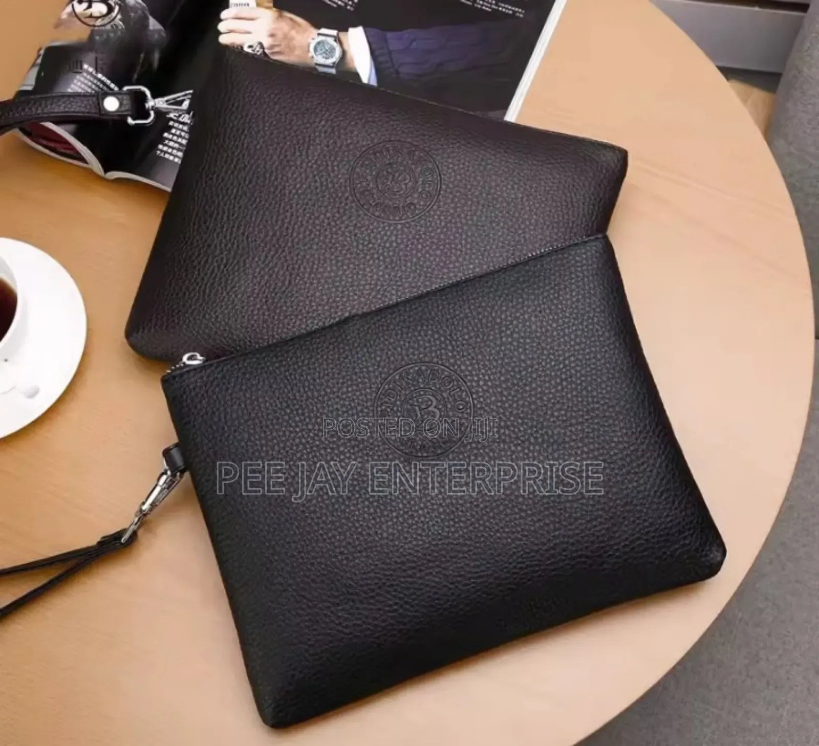 Men's Clutch Large Wallet Soft Pu Leather