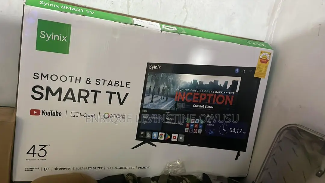 Syinix 43" Smart Tv