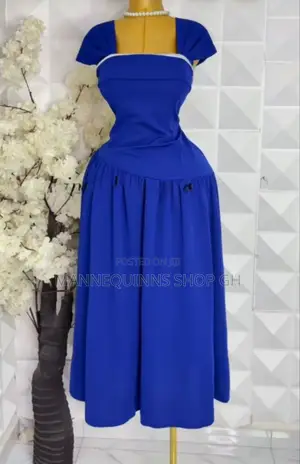 Classy Blue Long Dress Availabld