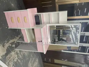 Flashy White and Pink Colored Dressing Mirror