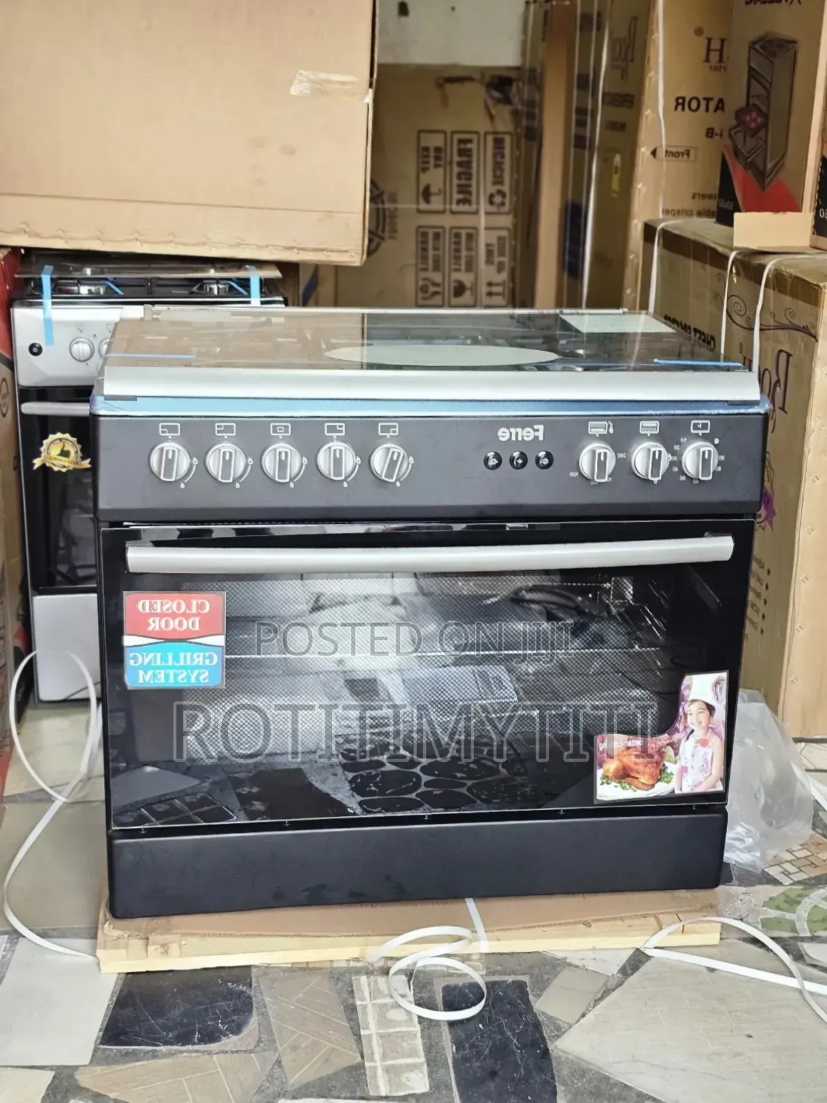 Professional Gas Cooker 60x90cm Five Burner