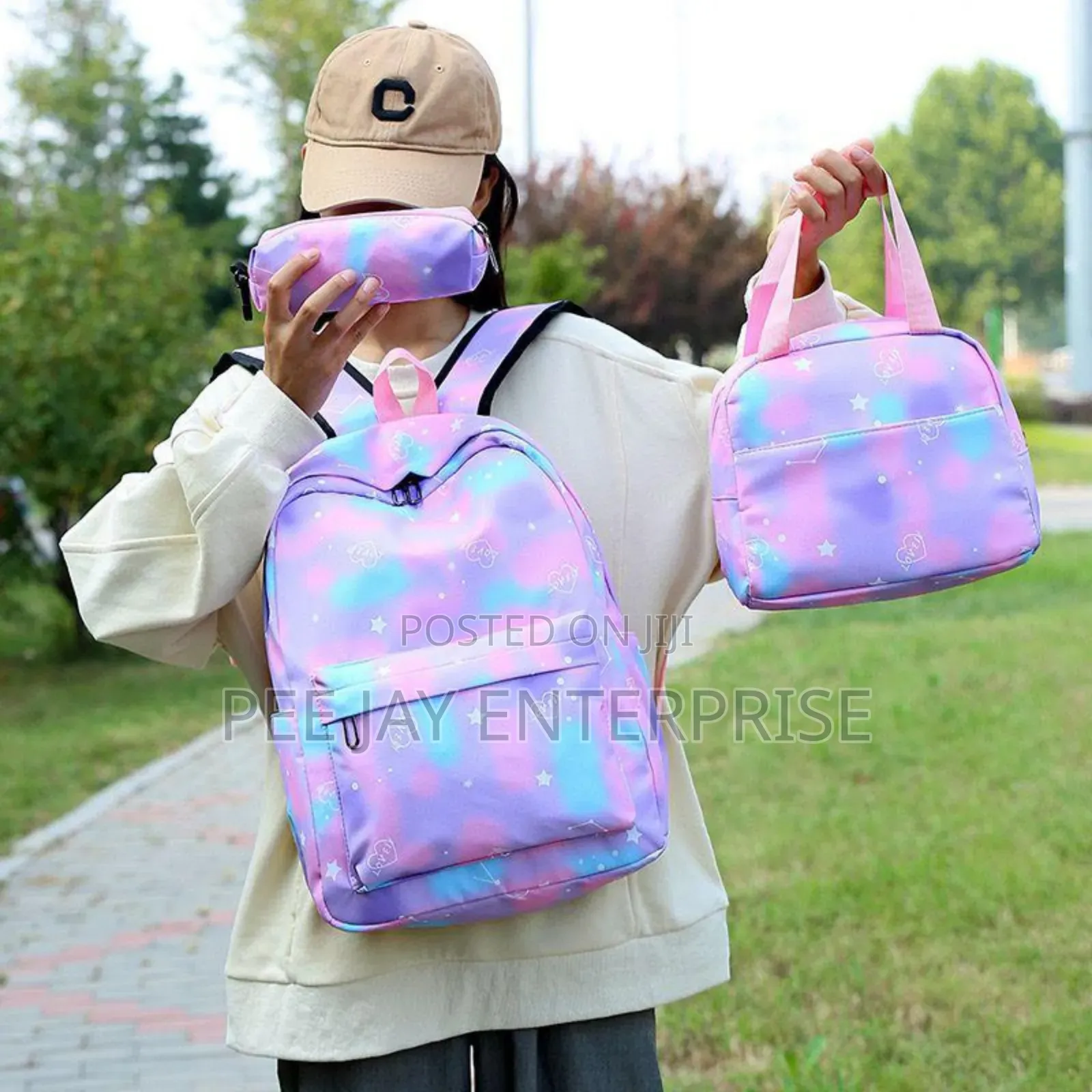 3 in 1 Rainbow Colored Backpack