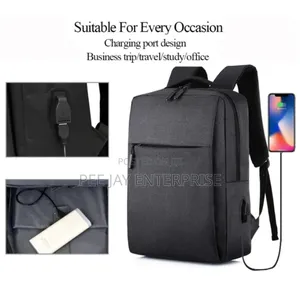 Travel Laptop Backpack, Business Slim Durable Backpack With Usb Port