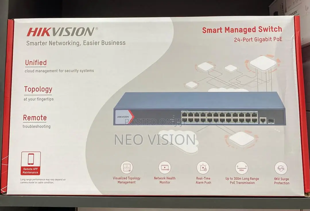 Hikvision 24-Port Managed Poe Switch