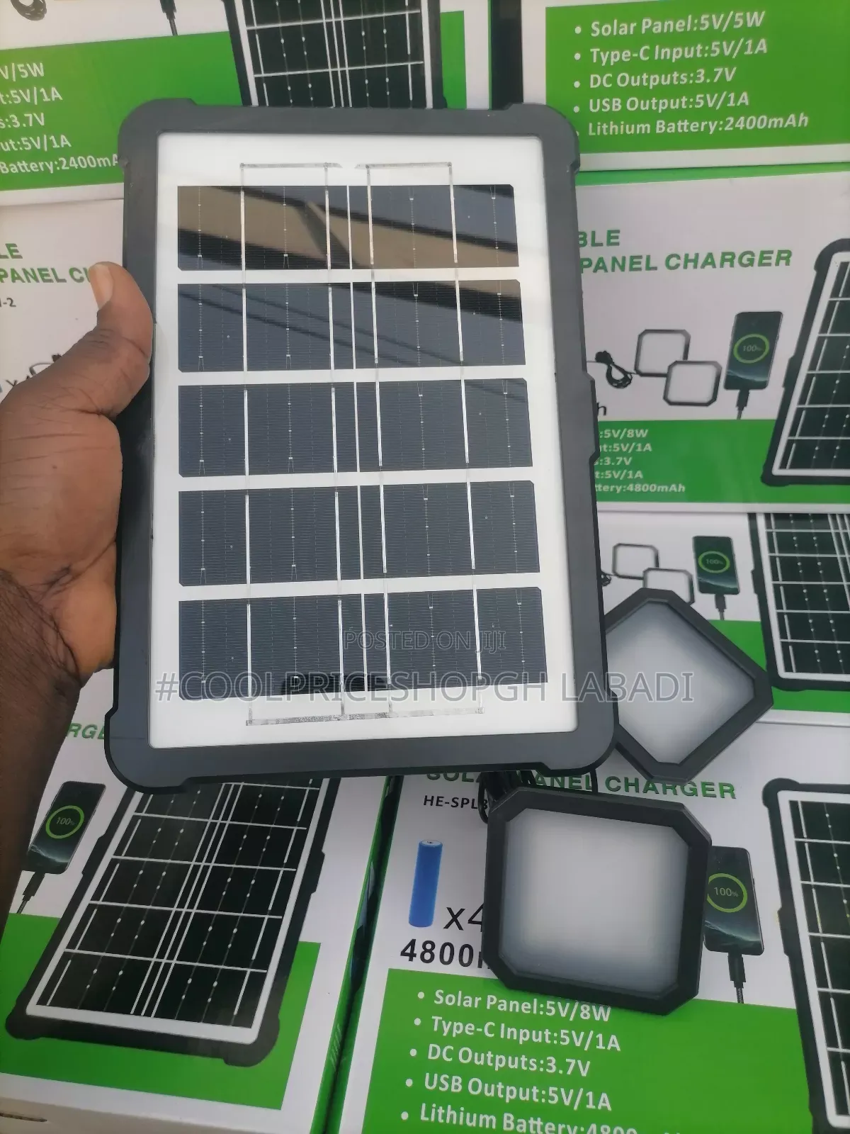 Power Bank Solar Charging Lamp
