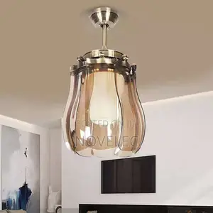 42" Luxury Invisible Blade Chandelier Fan (Led + Remote)