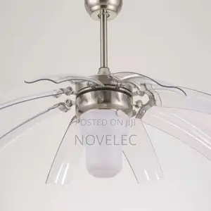 42" Luxury Invisible Blade Chandelier Fan (Led + Remote)