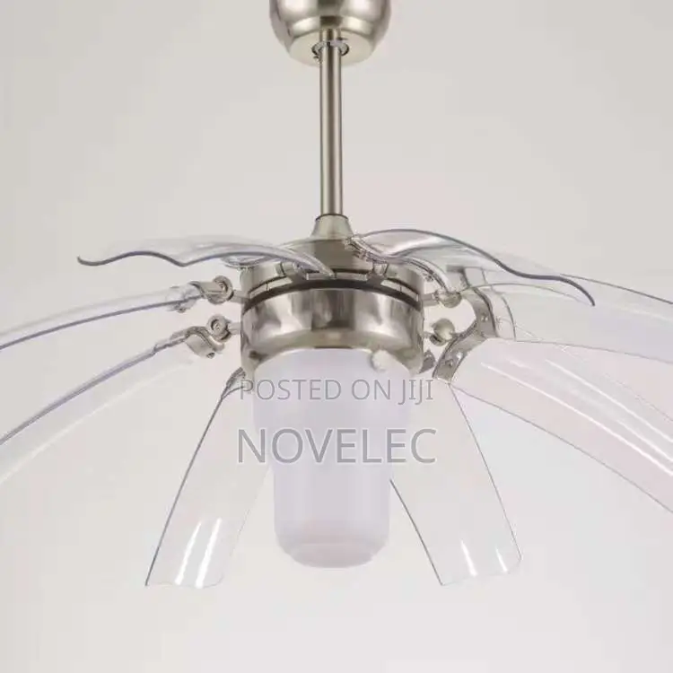 42" Luxury Invisible Blade Chandelier Fan (Led + Remote)