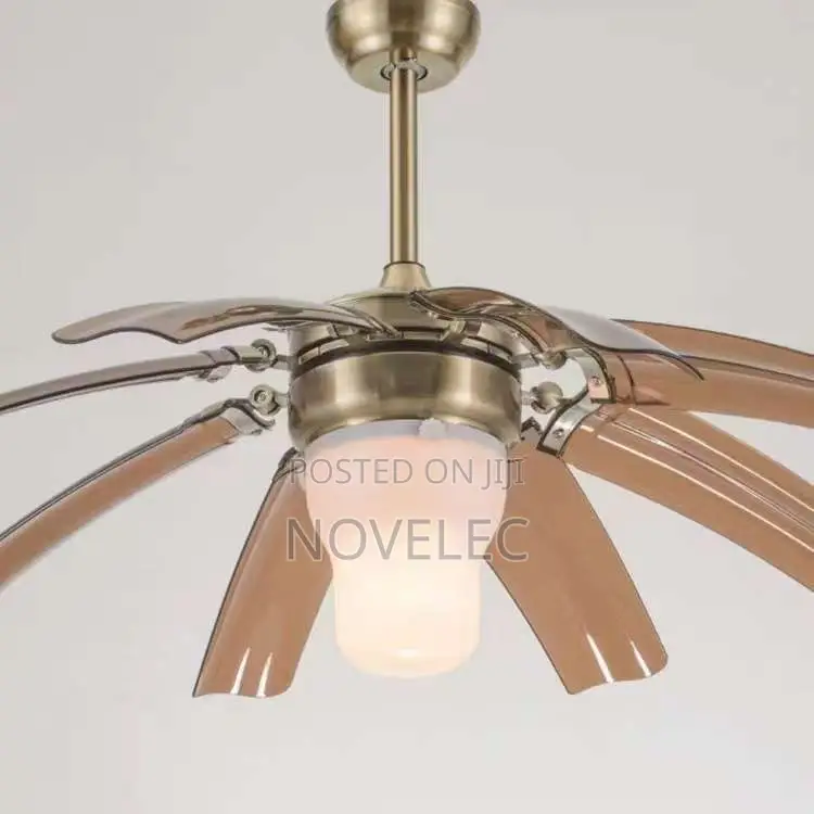 42" Luxury Invisible Blade Chandelier Fan (Led + Remote)