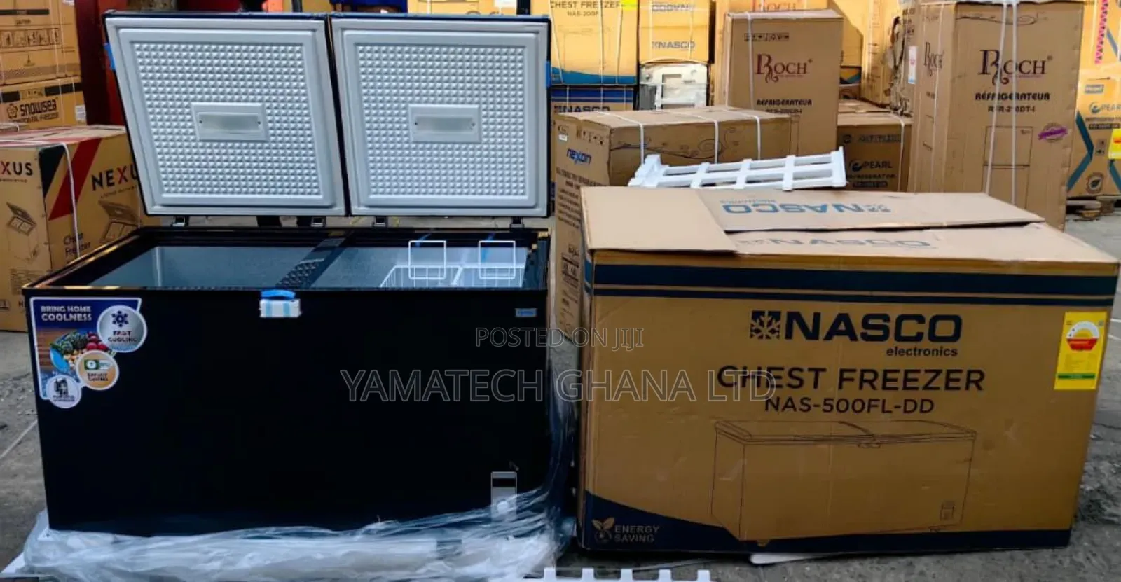 Nasco 425 Litre Double Door Chest Freezer
