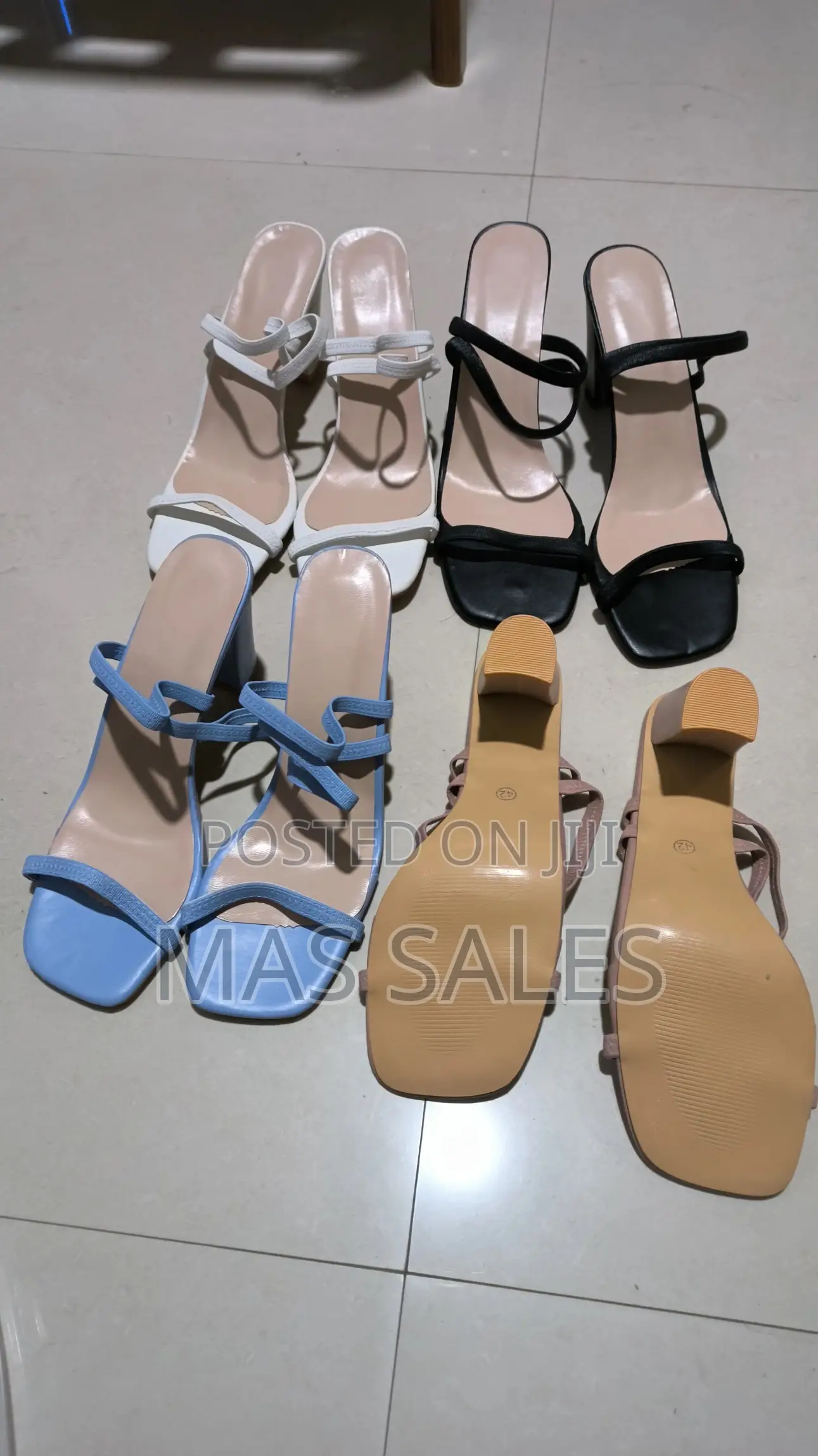 Chunky Heel Open-Toe Women’S Sandals