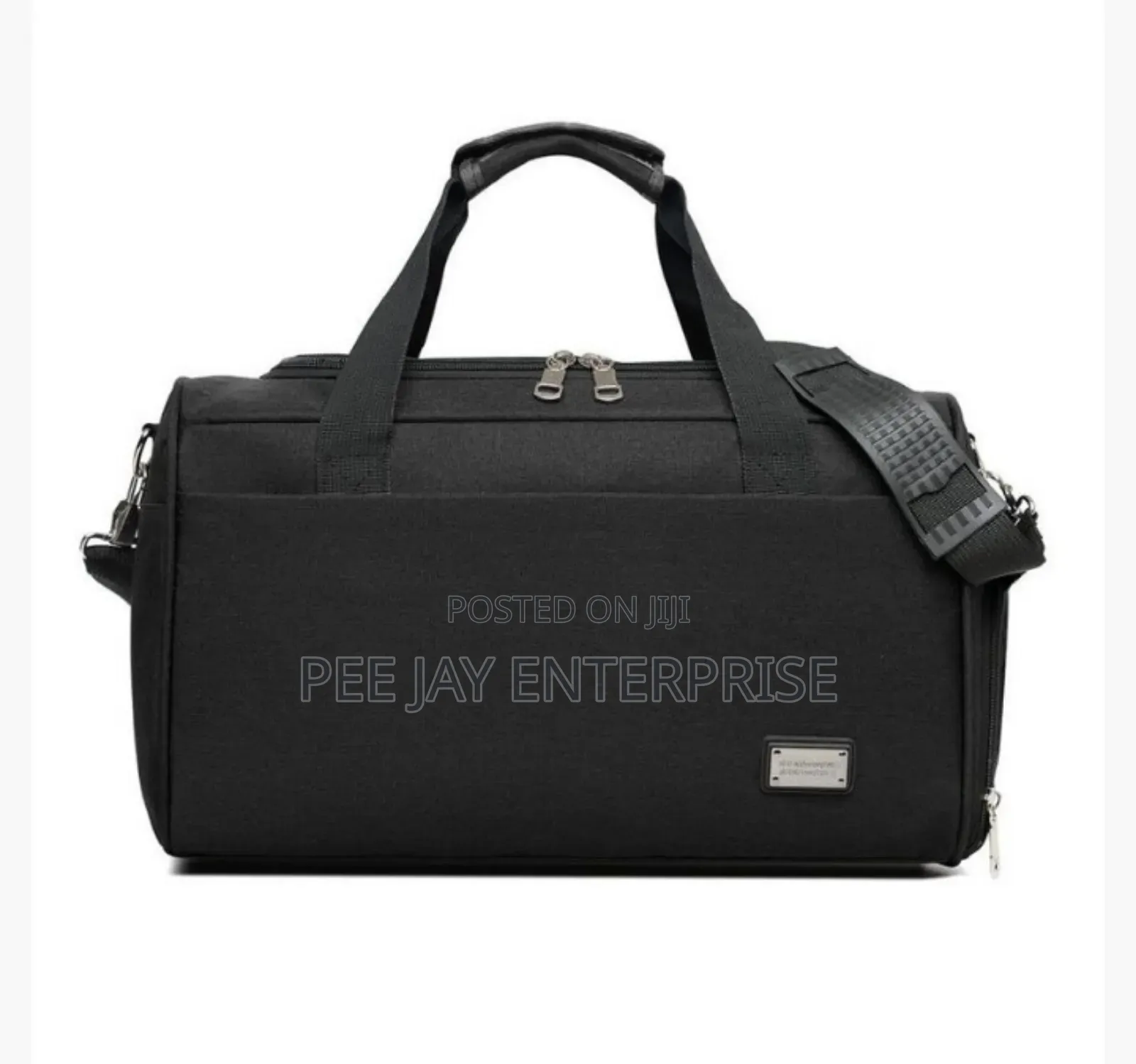 Multifunctional Black Duffle Bag