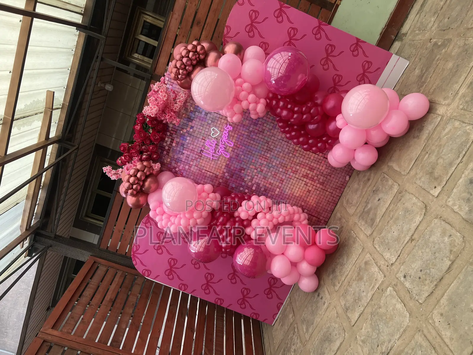 Ballon Backdrop for Suitable for Birthday,Bridal Shower,Events