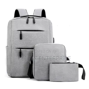3 in 1 Grey Multifunctional Laptop Travel Backpack