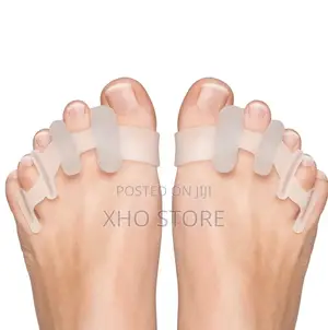 New Soft Silicone Toe Separators - 4-hole Design Gel Toe Cushion Pads