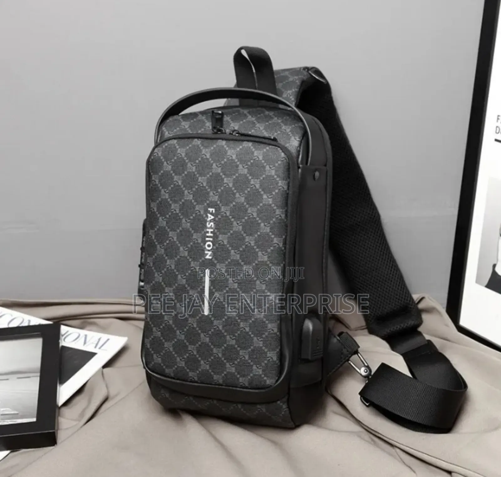 Anti-Theft Sling Backpack With a Usb Charging Port