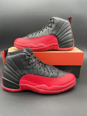 Jordan 12 Red and Black