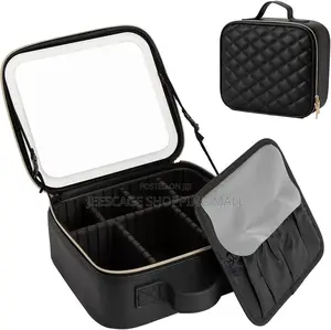 Light Up Mirror Cosmetics, Organizer Makeup Case Bag