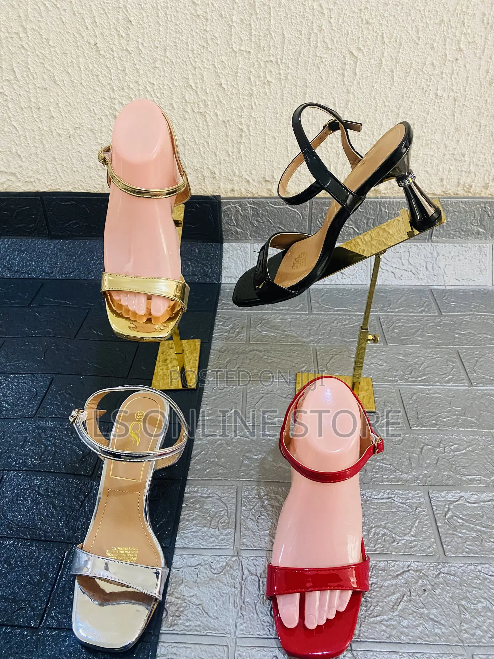 Sculptural Heel Sandals