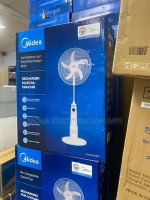 Standing Fan _Midea Lasting Rechargeable Fan