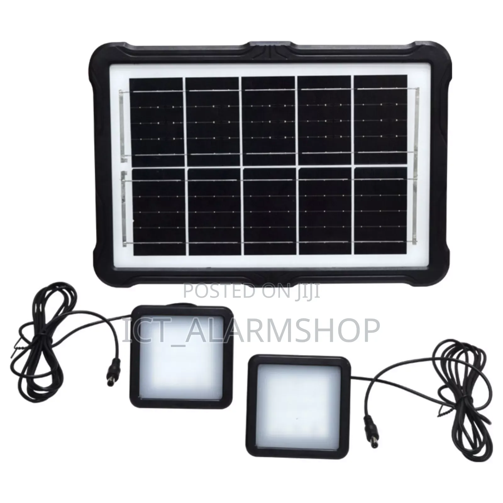 Solar Panel With Battery And Usb Charger Led Lights