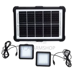 Solar Panel With Battery And Usb Charger Led Lights