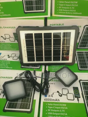Solar Panel With Battery And Usb Charger Led Lights