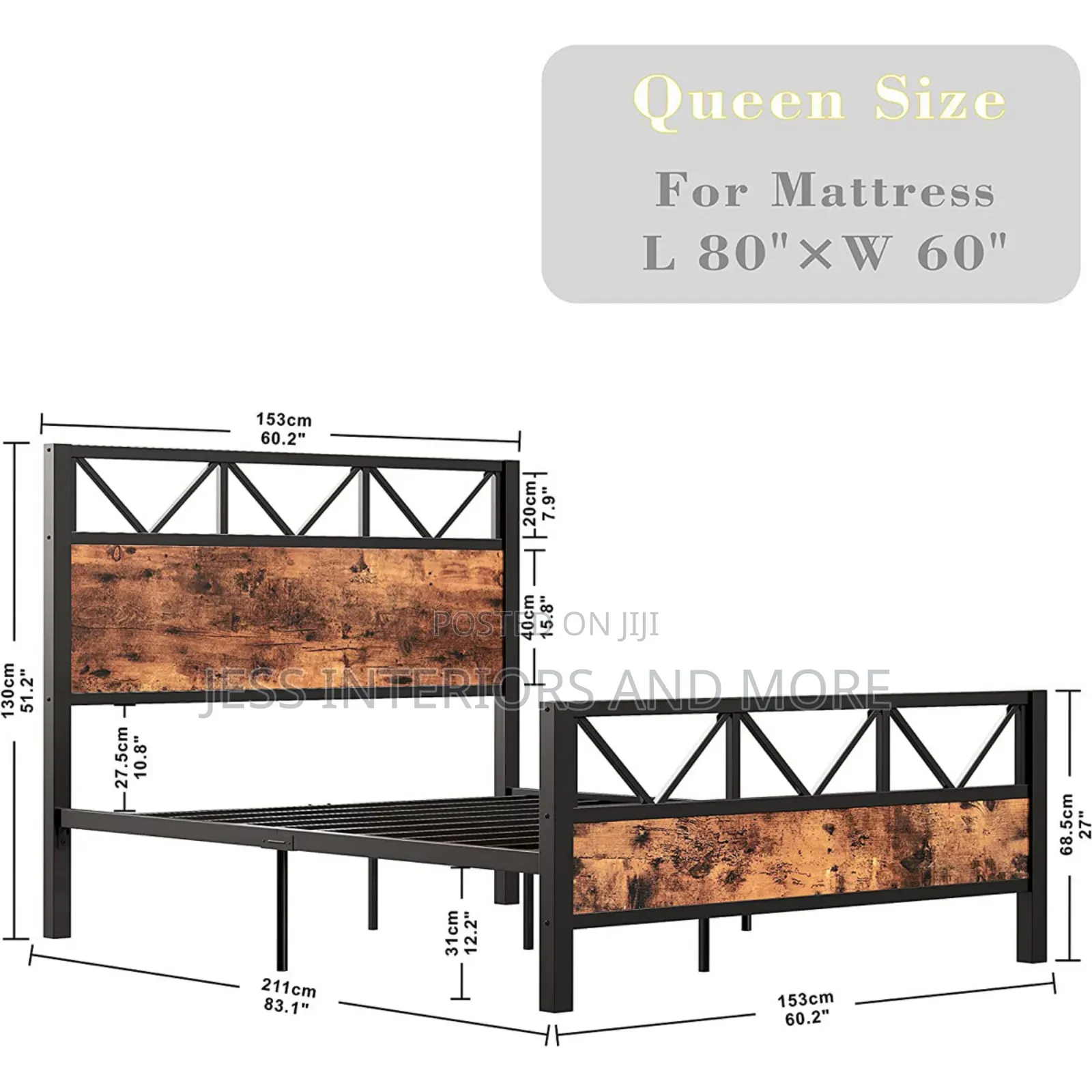 Bed Frame (Queen Size)Wykeisha