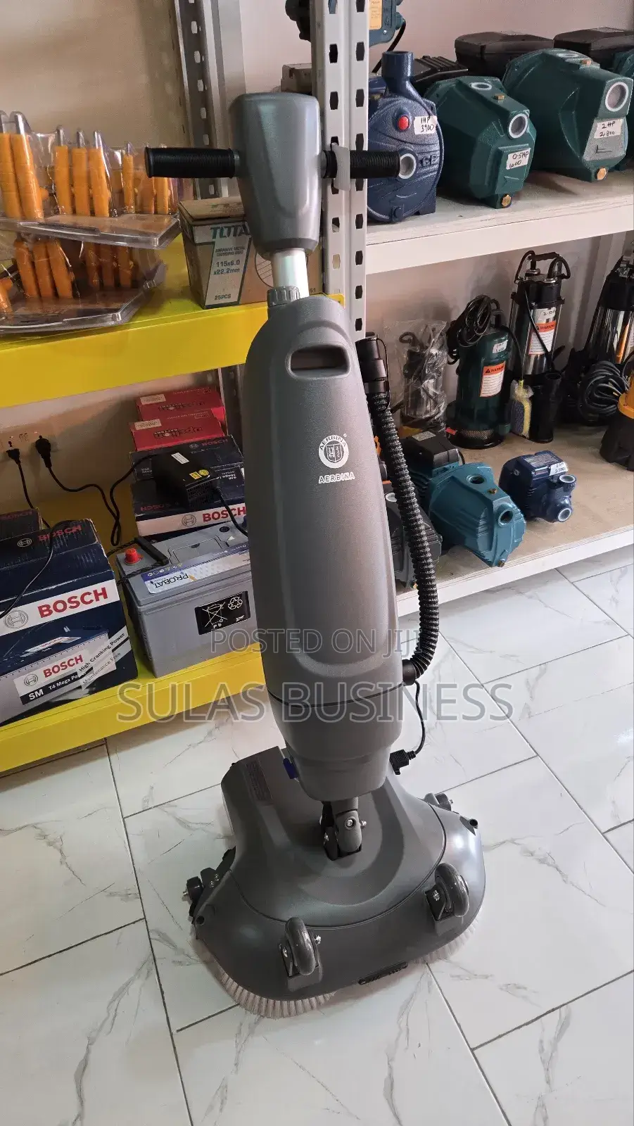 Cordless Floor Scrubbing Machine for Home Cleaning Purposes.