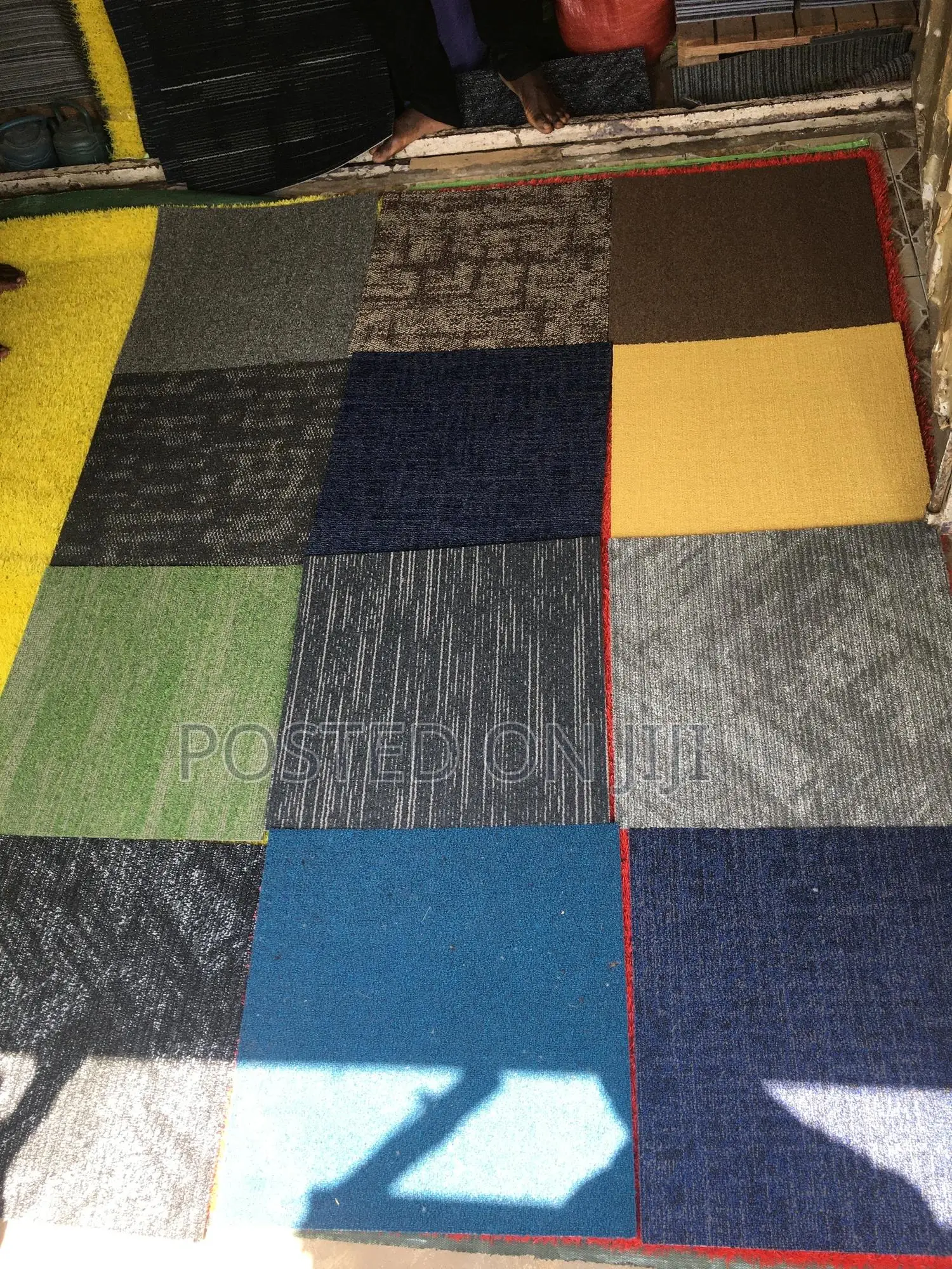 Woolen Tile Carpet Decor
