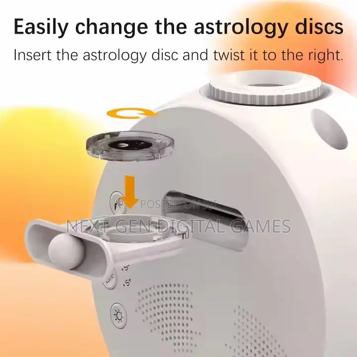 Varicolored Meteor Galaxy Projector 7th Gen With Speaker And Clock