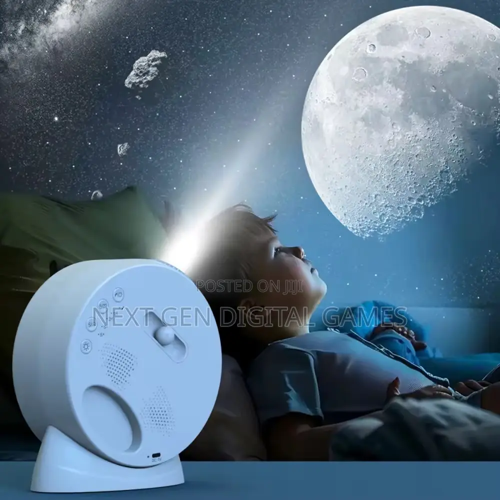 Varicolored Meteor Galaxy Projector 7th Gen With Speaker And Clock