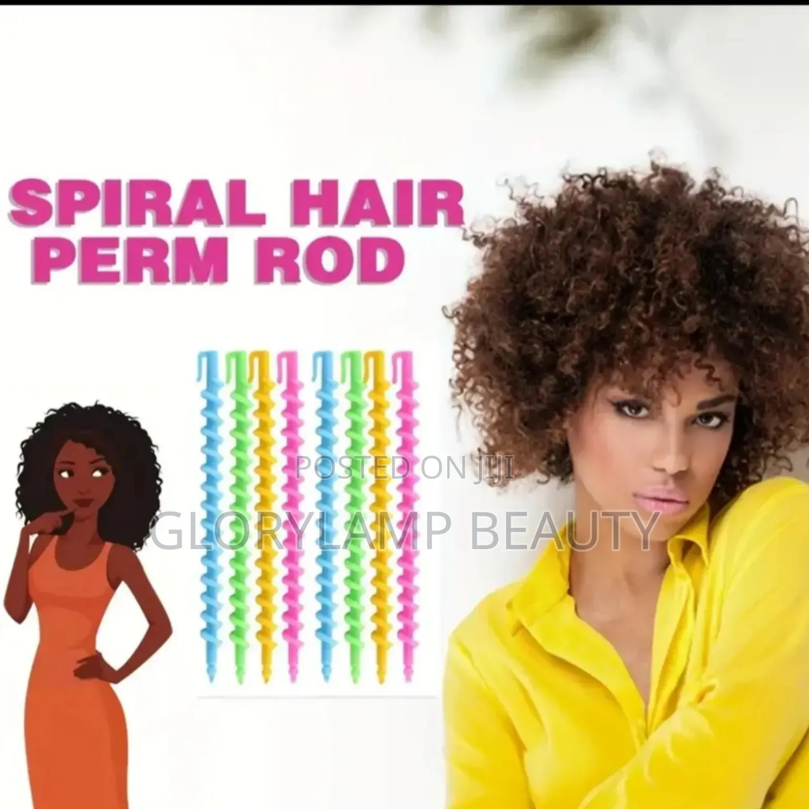 Spiral Hair Perm Rods – Easy Curl Styling Rollers 12pcs Mixed Colors