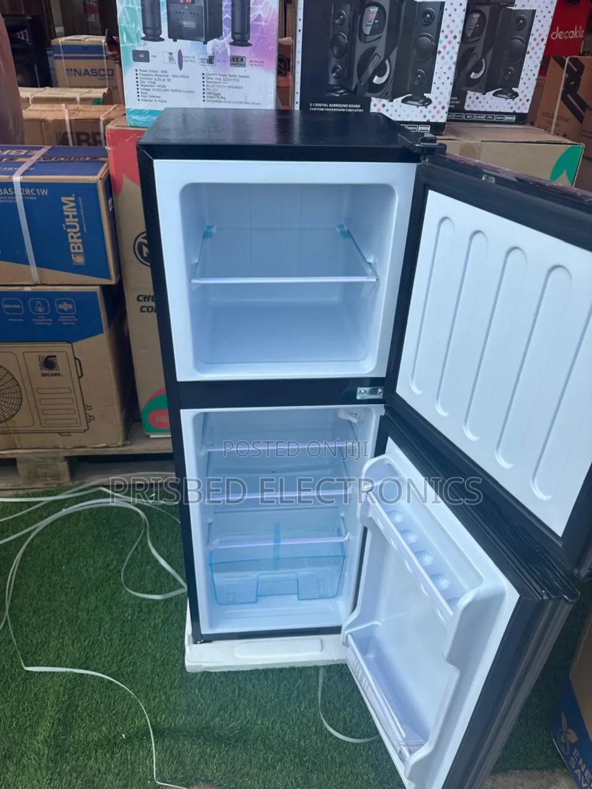 Nasco Durable Double Door Fridge 112 Litres Top Freezer