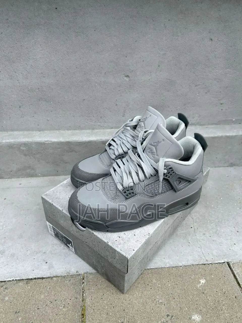 Wet Cement Jordan 4 Sneakers