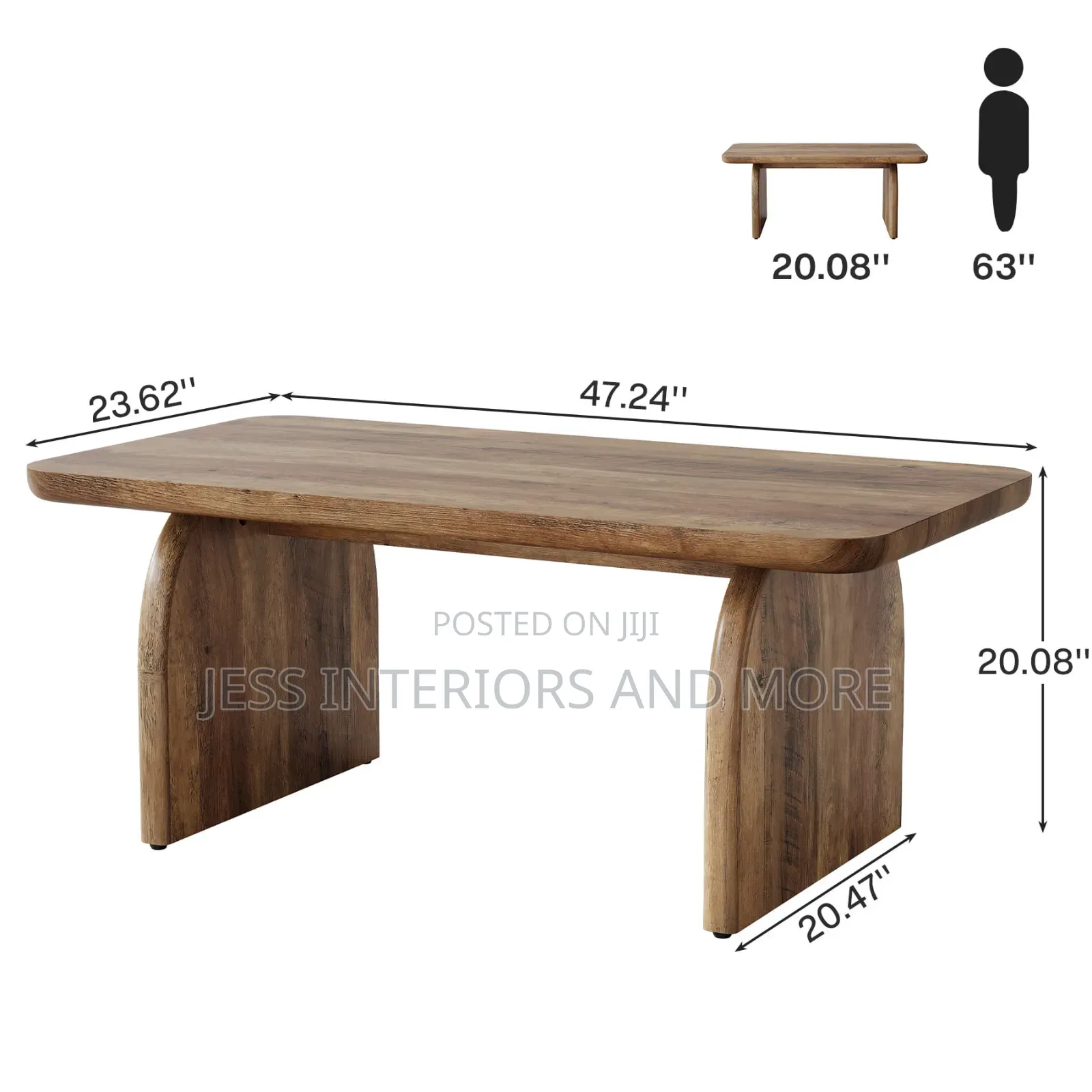 Center Table With Sturdy Base