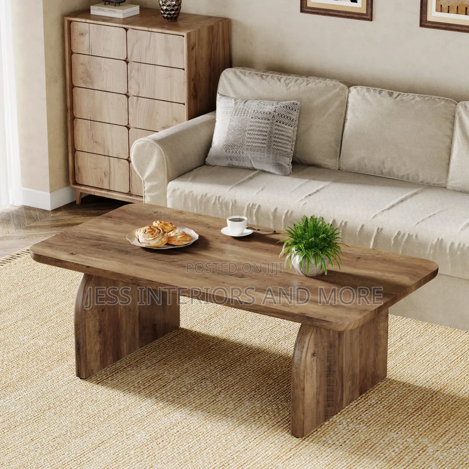 Center Table With Sturdy Base