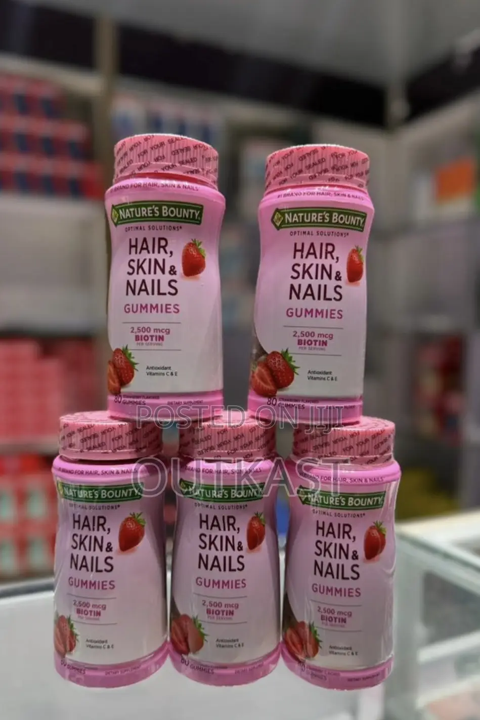 Nature’S Bountygummies Provide 2,500 MCG Biotin for Healthy Hair, Skin