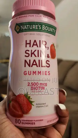 Nature’S Bountygummies Provide 2,500 MCG Biotin for Healthy Hair, Skin