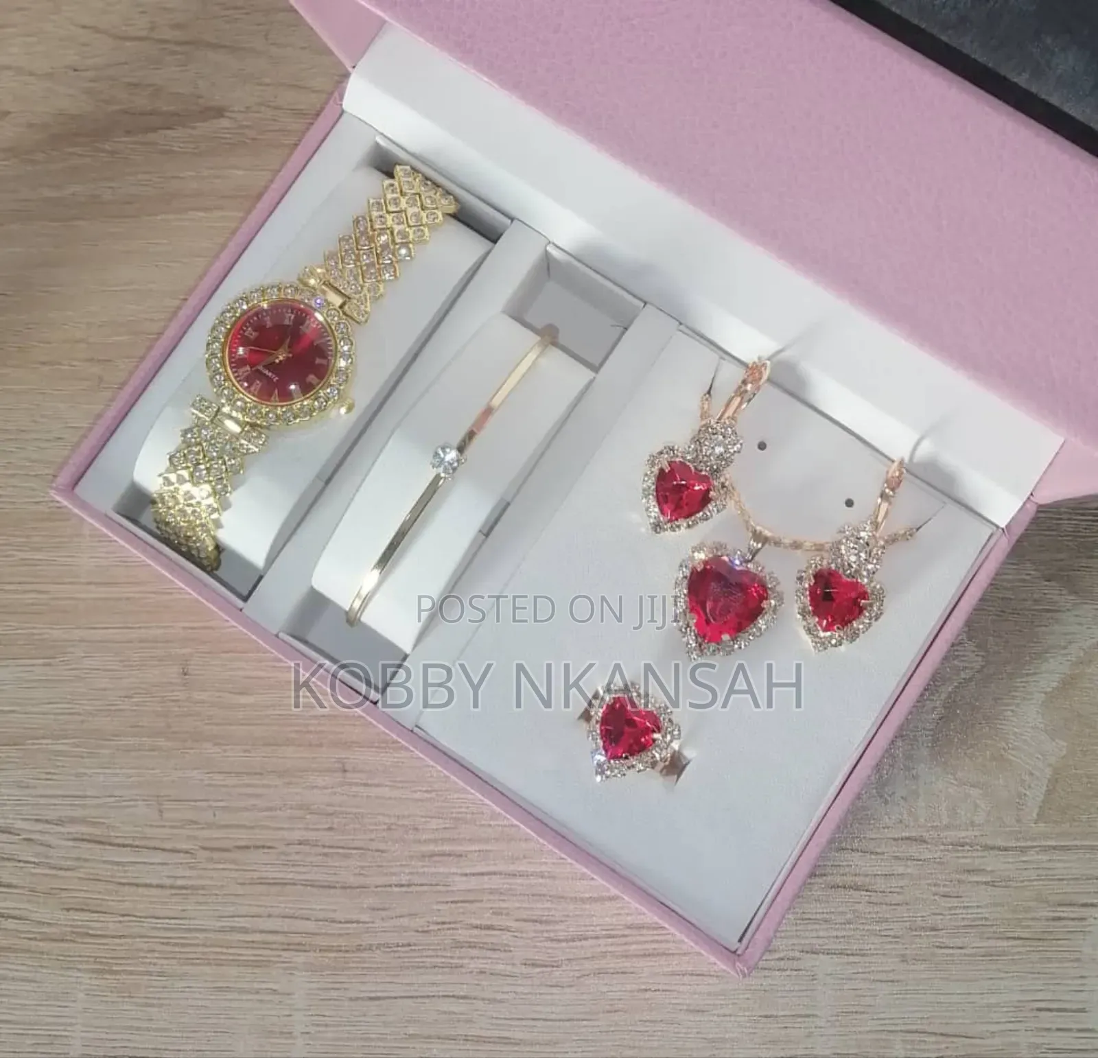 Ladies Watch and Bracelet Jewellery Set