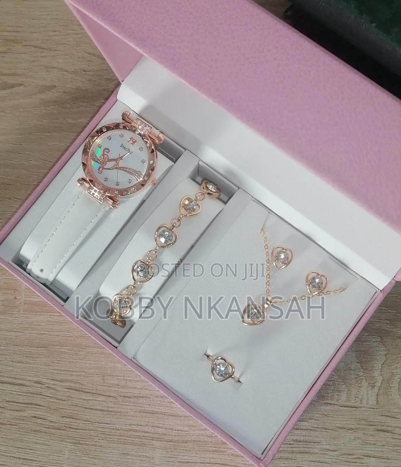 Ladies Watch and Bracelet Jewellery Set