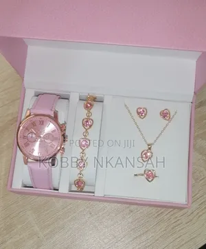 Ladies Watch and Bracelet Jewellery Set