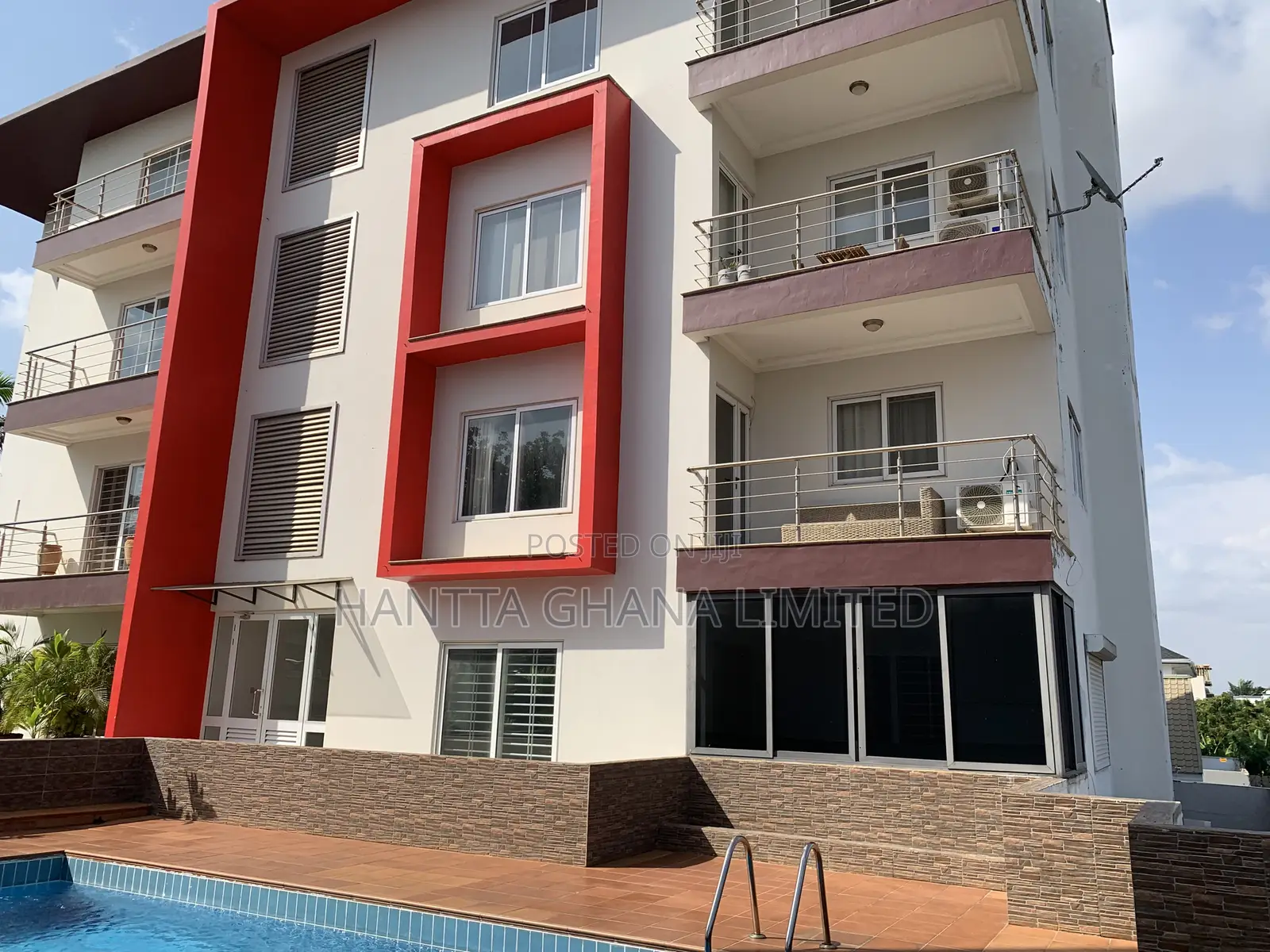 Furnished 3bdrm Apartment in East Legon, Ghana Link Area for rent