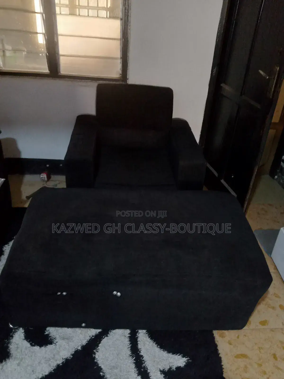 Single Sofa Chair With Long Foot Rest